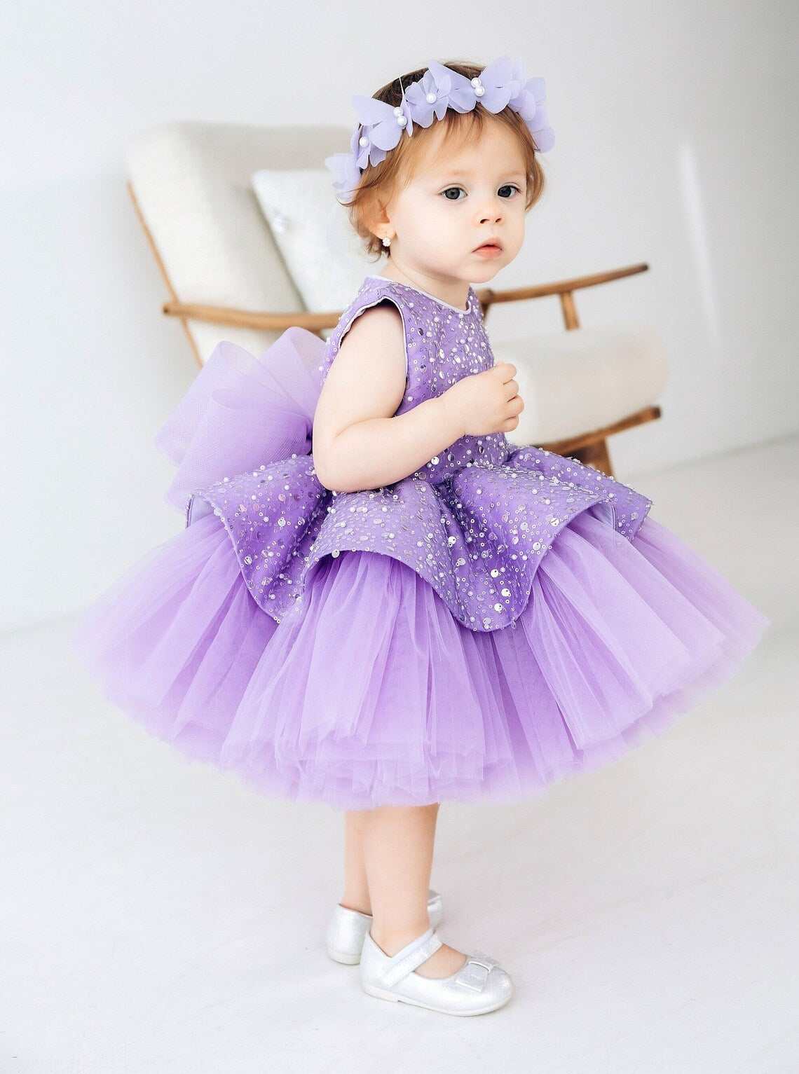 Dress Sequined Pettiskirt For Girls