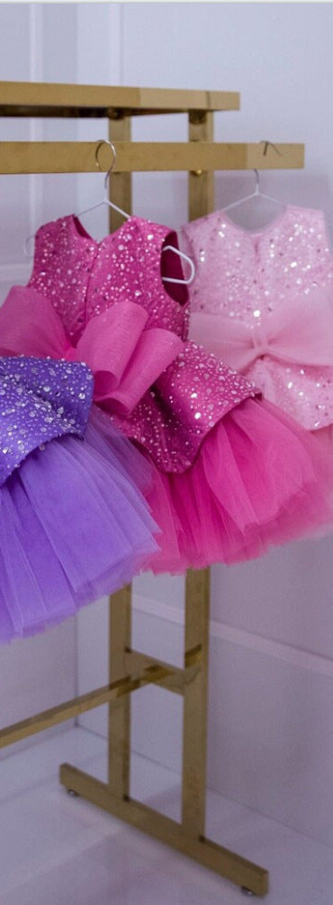 Dress Sequined Pettiskirt For Girls
