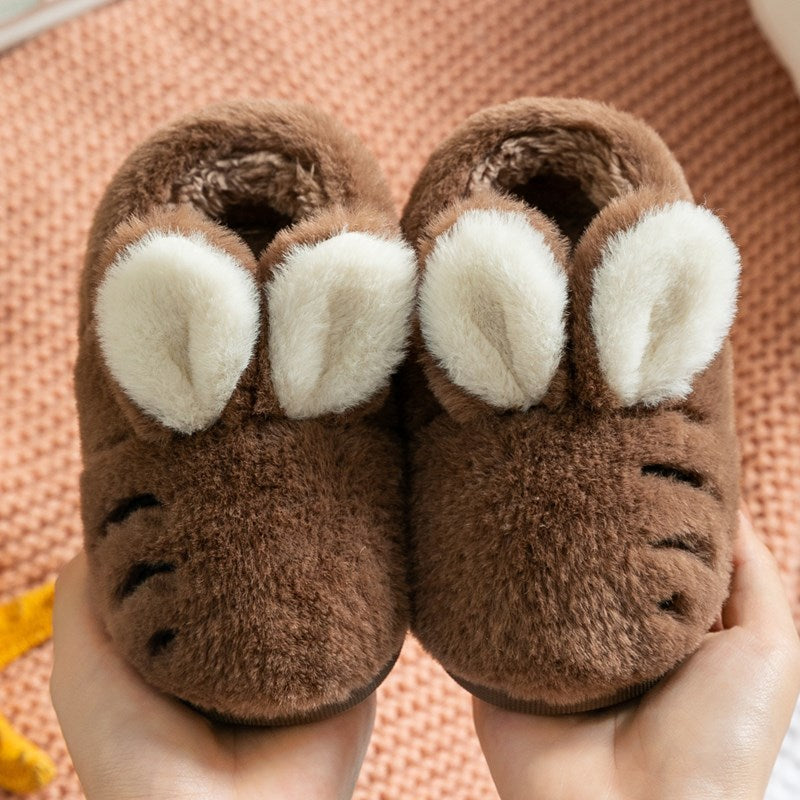 Cartoon Rabbit Boys And Girls Cotton Slippers