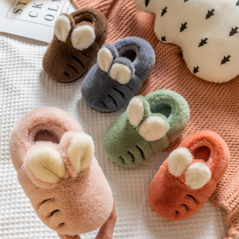 Cartoon Rabbit Boys And Girls Cotton Slippers